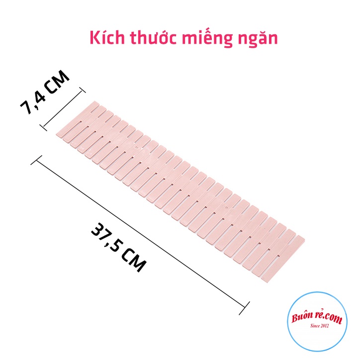 Set 4 miếng nhựa chia ngăn kéo tủ - Thanh chia ô đồ đạc nhiều kích thước đa năng.