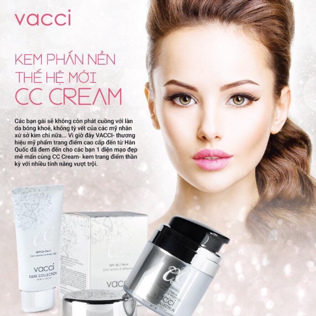 Kem phấn nền thế hệ mới CC Cream VACCI