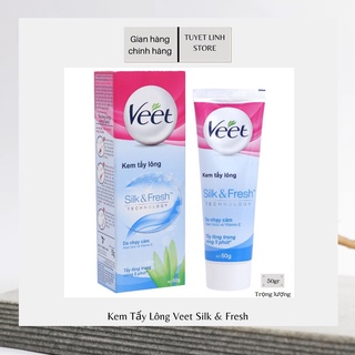 Kem Tẩy Lông Dịu Nhẹ Hiệu Quả An Toàn Cho Làn Da Veet Silk & Fresh