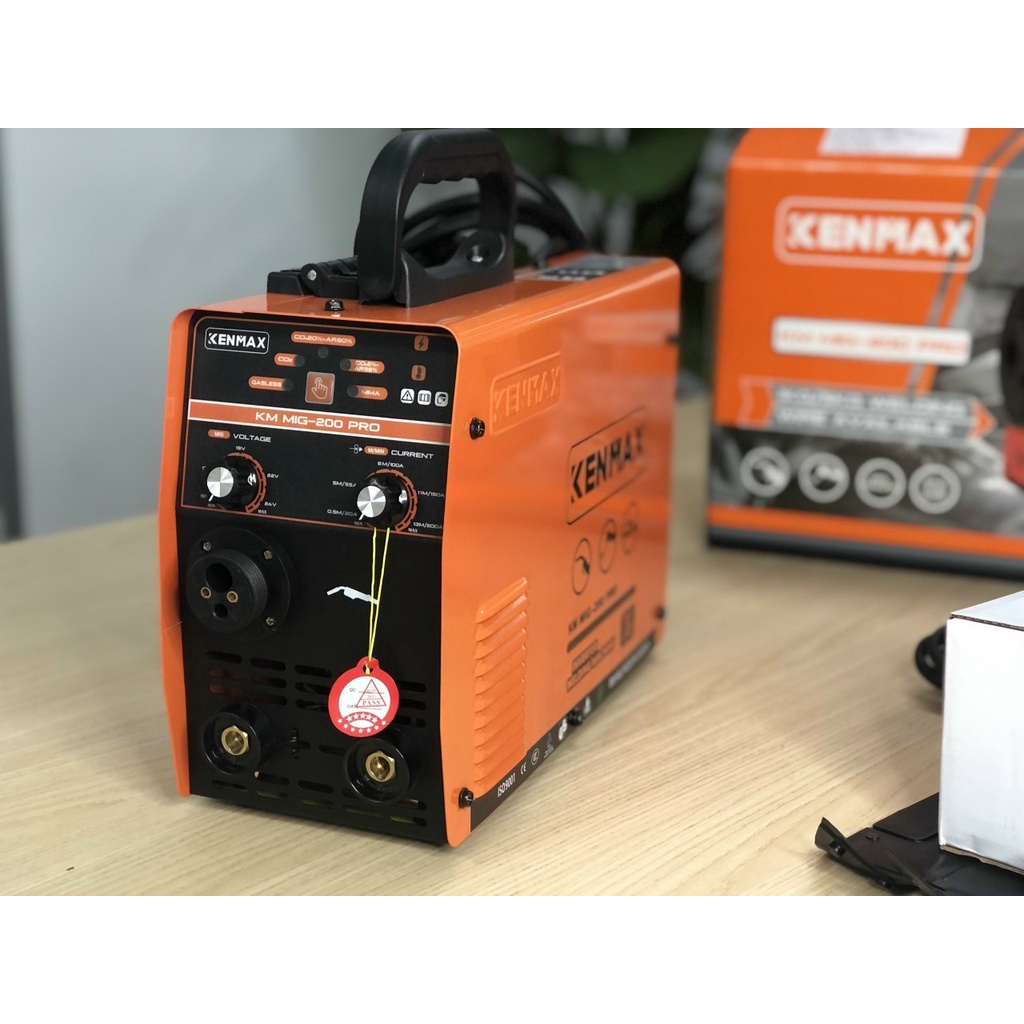 MẪU 2022 Máy hàn Mig Không dùng khí KENMAX - SASUKE MIG 200 PRO - DÂY MIG RỜI 3M - CUỘN DÂY 1KG - 5KG