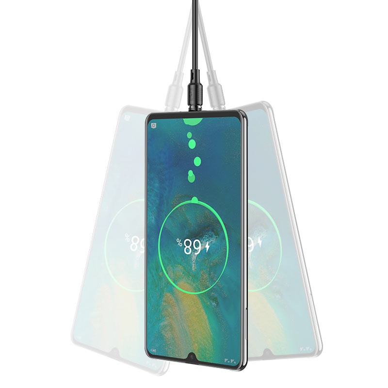 Cáp sạc nam châm 2.4A HOCO X52 chân Type C và i-Phone độ dài 1m Dành cho điện thoại iP Huawei Samsung Oppo giá rẻ