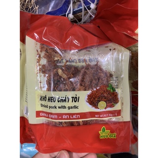 Gói 50g Thịt Bò Khô Khô Bò, Heo khô cháy tỏi Xé Sợi Thơm Ngon