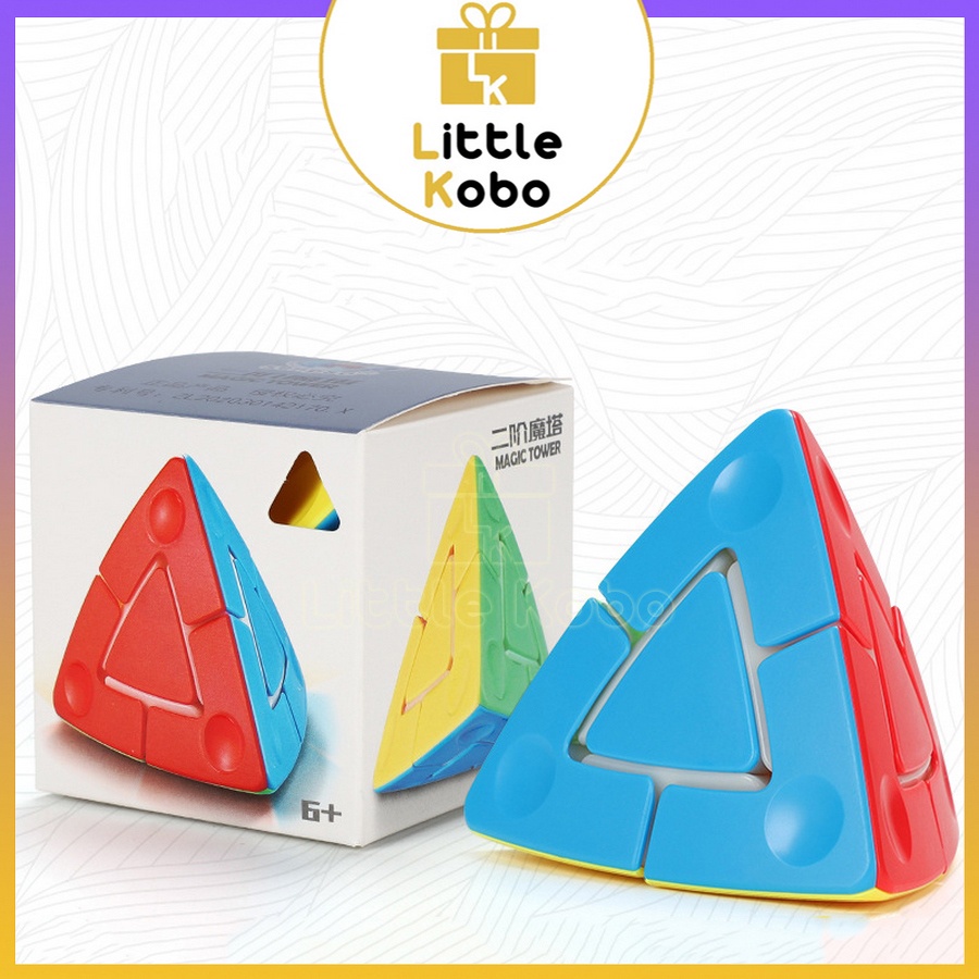 Rubik SengSo 2x2 Duo Pyraminx Cube Rubic Biến Thể Stickerless Đồ Chơi Trí Tuệ