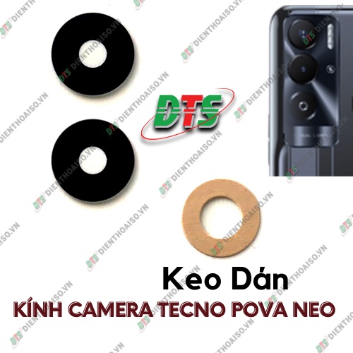 Kính camera tecno pova neo kèm keo dán