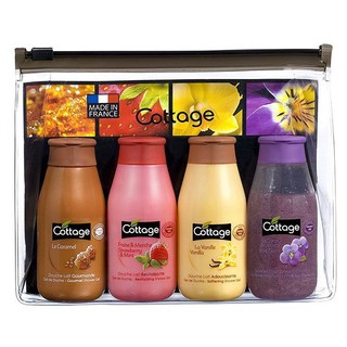 Set 4 Chai Sữa tắm Cottage của Pháp, Cho Bạn làn da tươi mát, mịn màng