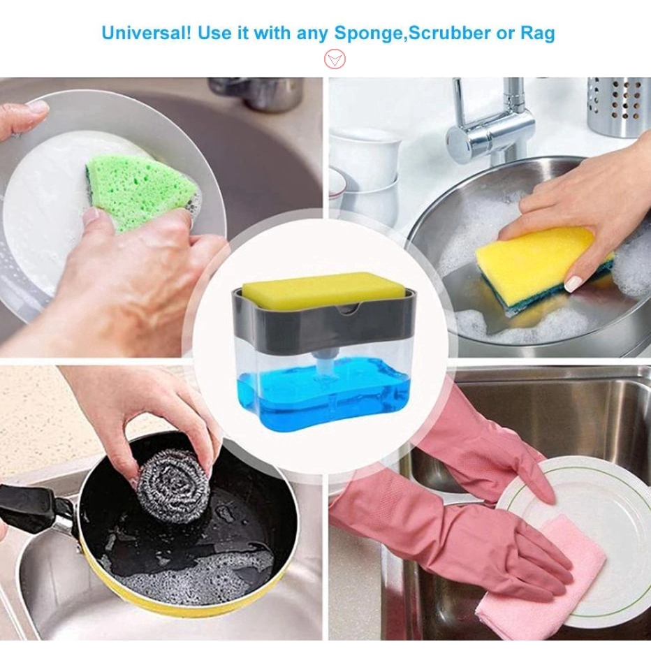 Bình Đựng Xà Phòng Nhấn Tay Tiện Lợi  nước rửa chén trong suốt nhấn để tạo bọt tiện lợi