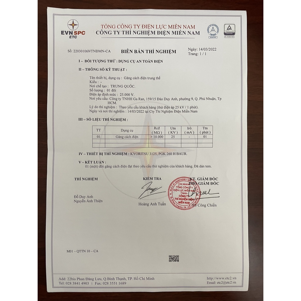 Găng tay cách điện, bao tay cách điện cao su 5kv 12kv 25kv 35kv