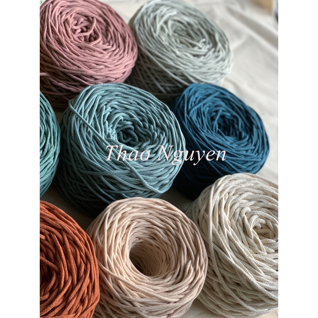 500g - Dây dệt đan macrame, túi hanmade. FULL MÀU