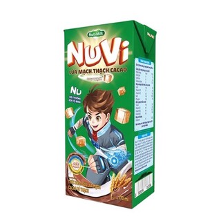 THÙNG 48 HỘP SỮA LÚA MẠCH CACAO CÓ THẠCH NUVI 170ML