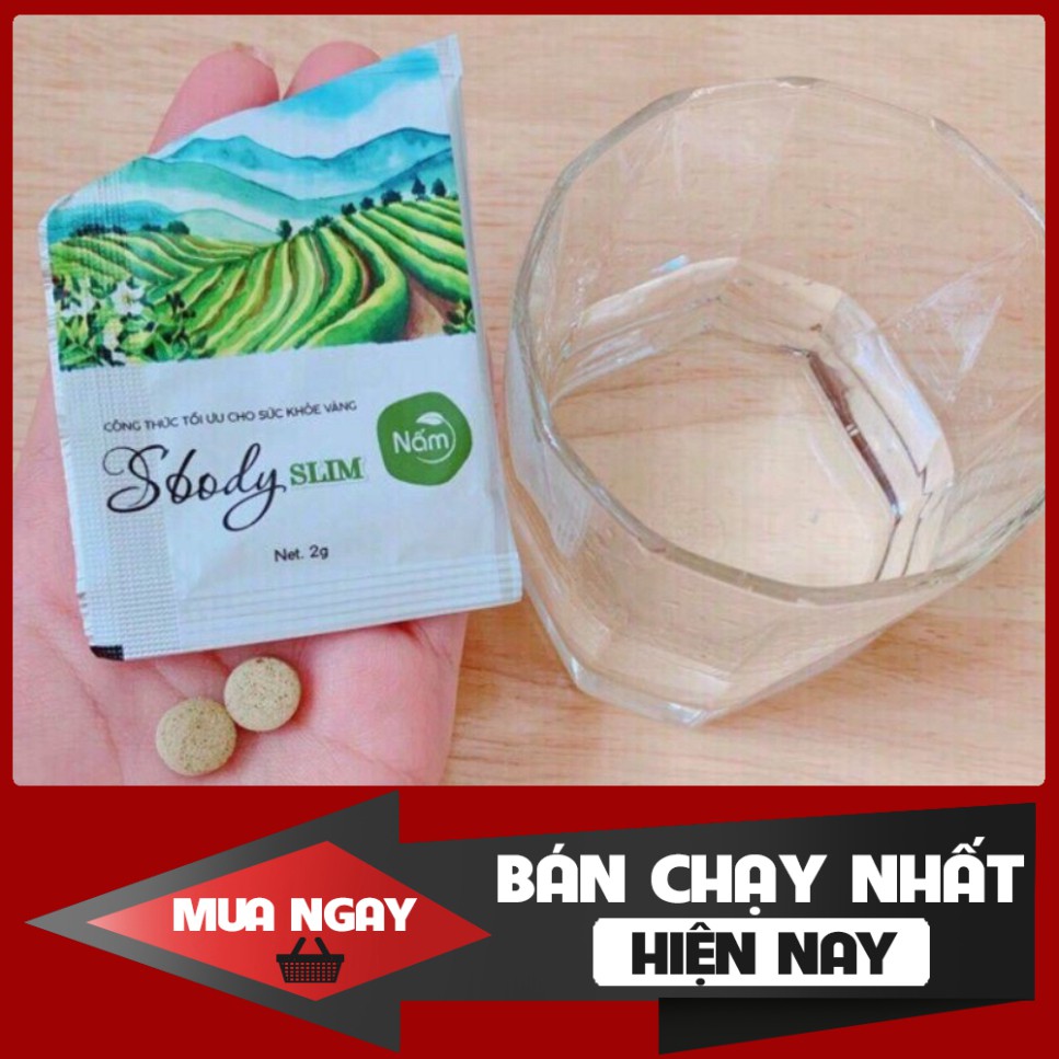 Giảm cân Nấm Sbody slim dạng viên tặng detox