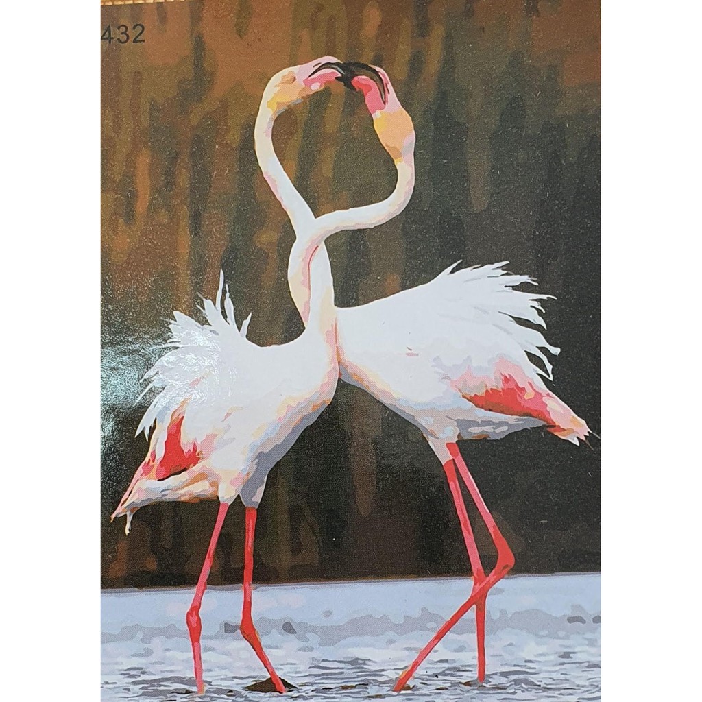 Tranh 40*50cm đã căng khung - TRANH PHONG THỦY - Tranh sơn dầu số hóa tự tô màu theo số