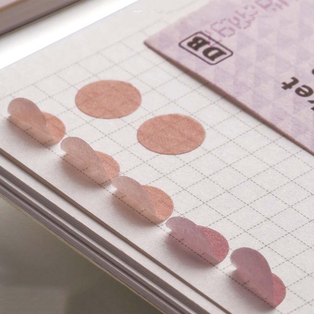 Bộ 50 Miếng Dán Hình Tròn Họa Tiết Chấm Bi Dễ Thương Trang Trí Sổ Tay