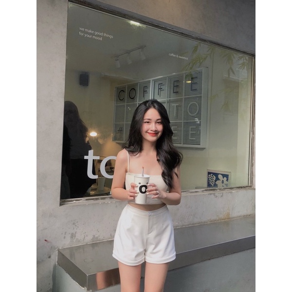 [Mã FAMARAL2 giảm 10K đơn 50K] [CLAY] SADIE SHORT - Quần short cạp cao dáng chữ A