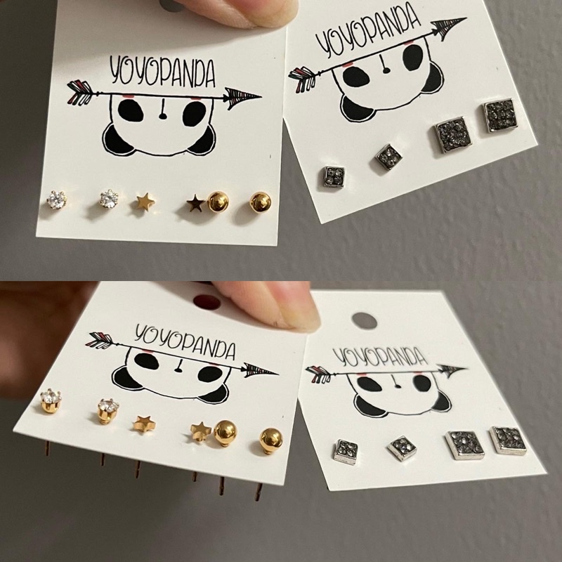 Set bông tai inox titan không ghỉ sét