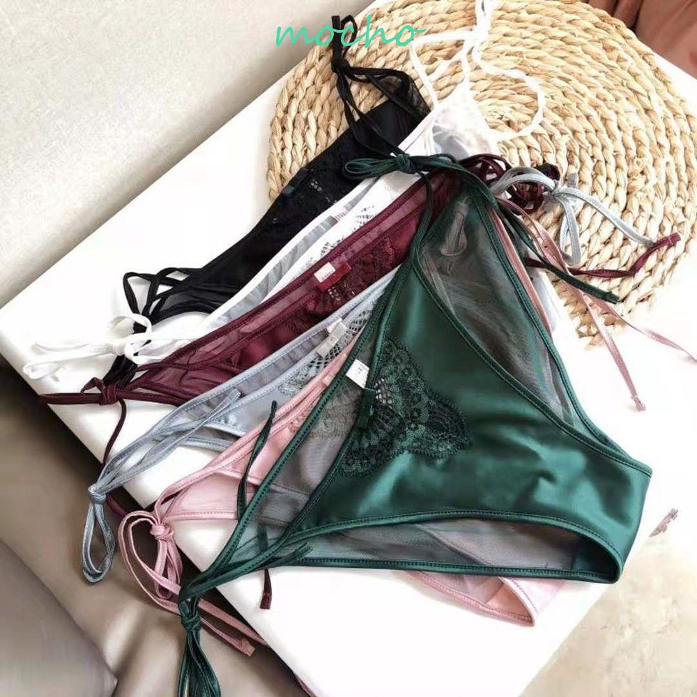 Quần Lót Lưới Trong Suốt Phối Ren Có Thể Điều Chỉnh Dây Quyến Rũ