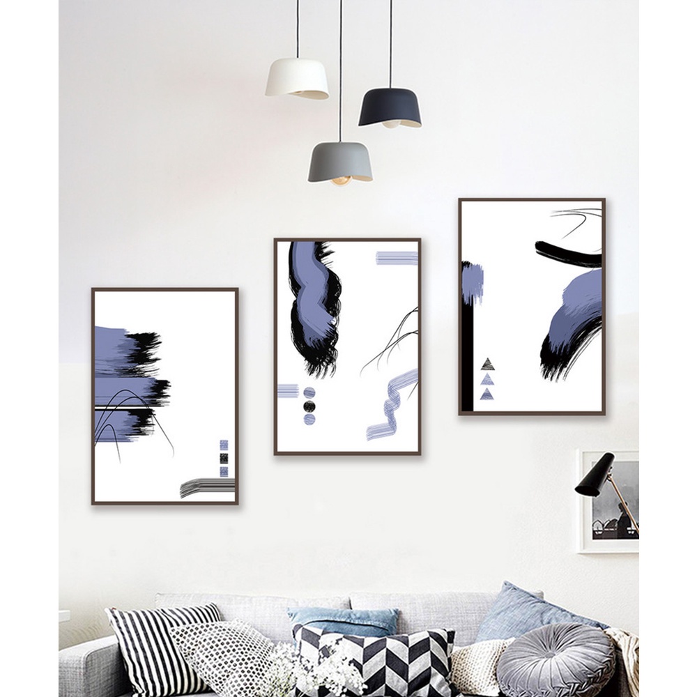 In hình ép gỗ Laminate TRANH TRỪU TƯỢNG - Mẫu 29 (3 HCN 3x20x30, 3x30x40, 3x40x60). In ảnh theo yêu cầu