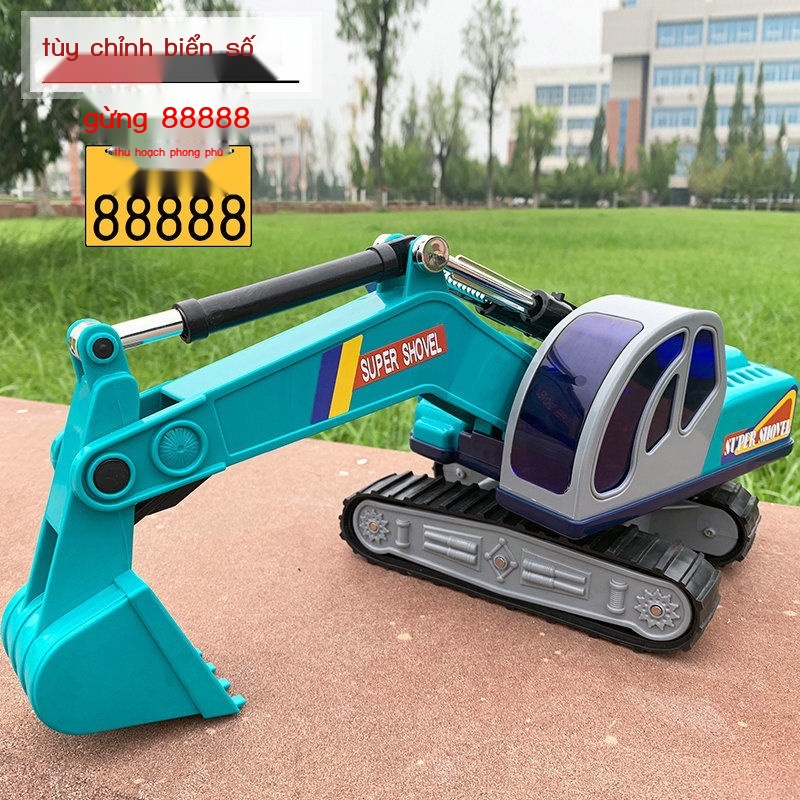 ☌Xe xây dựng mô hình máy xúc đồ chơi mô phỏng cơ khí lớn