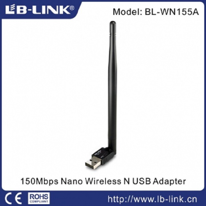 Bộ thu Wifi LB-LINK BL-WN155 – CHÍNH HÃNG – Bảo hành 24 tháng – Tốc độ truyền tải không dây 150Mbps