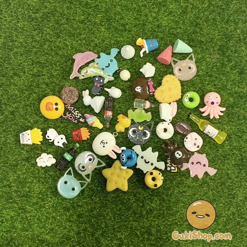 Charm trang trí slime đồng giá ngẫu nhiên mẫu siêu đẹp, Charm3K