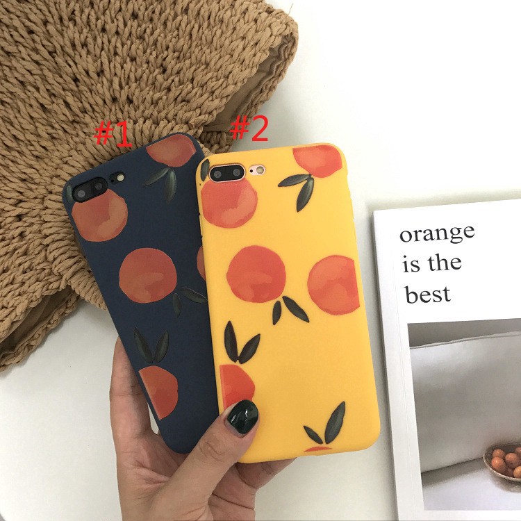 Ốp lưng Iphone 💝FREESHIP 50K💝 trái cam Vintage cho điện thoại iphone 6 6s 6P 6sP 7P 8P X XS