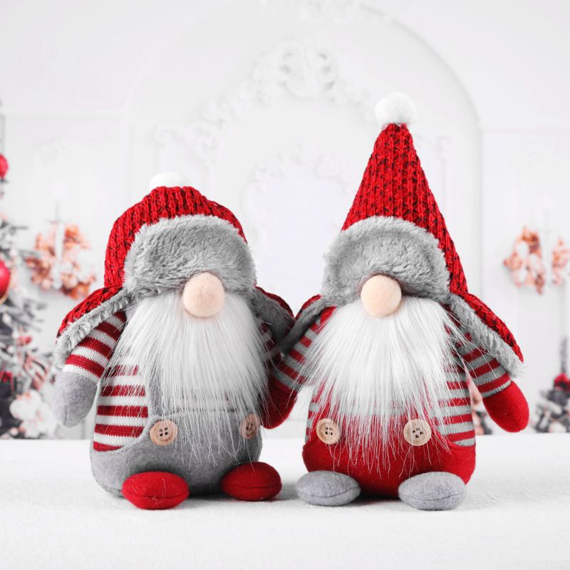 Thú bông hình quỷ lùn mặc đồ ông già noel phong cách Thụy Điển trang trí nhà cho lễ giáng sinh