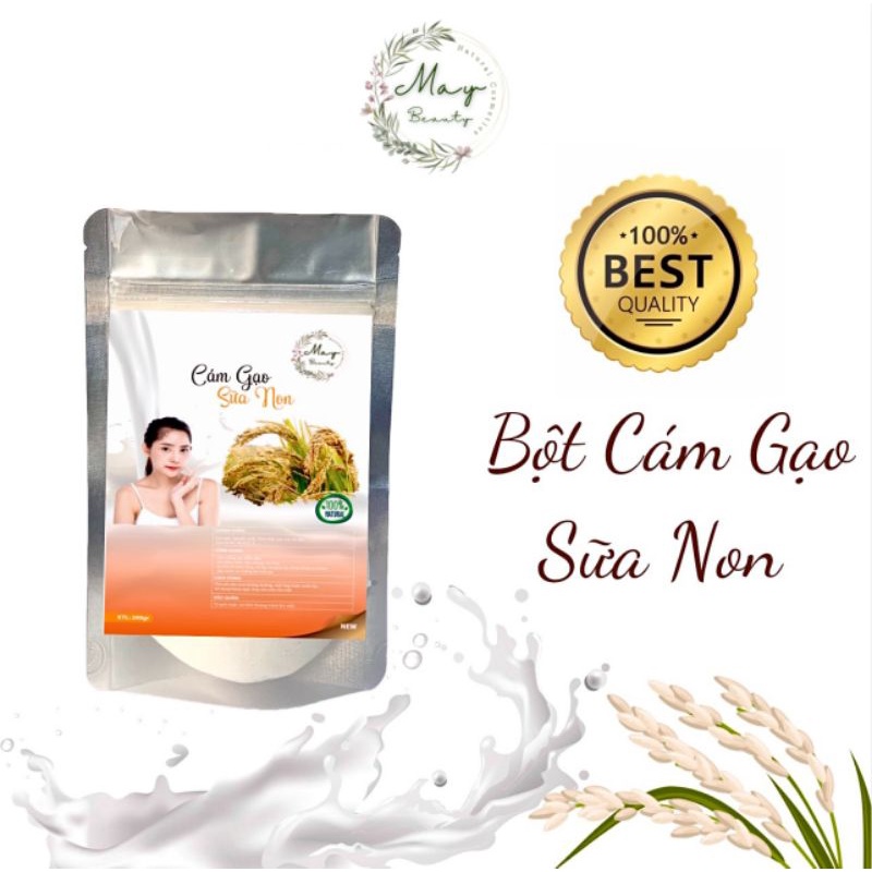 1kg Bột cám gạo sữa non 100% thiên nhiên organic handmade