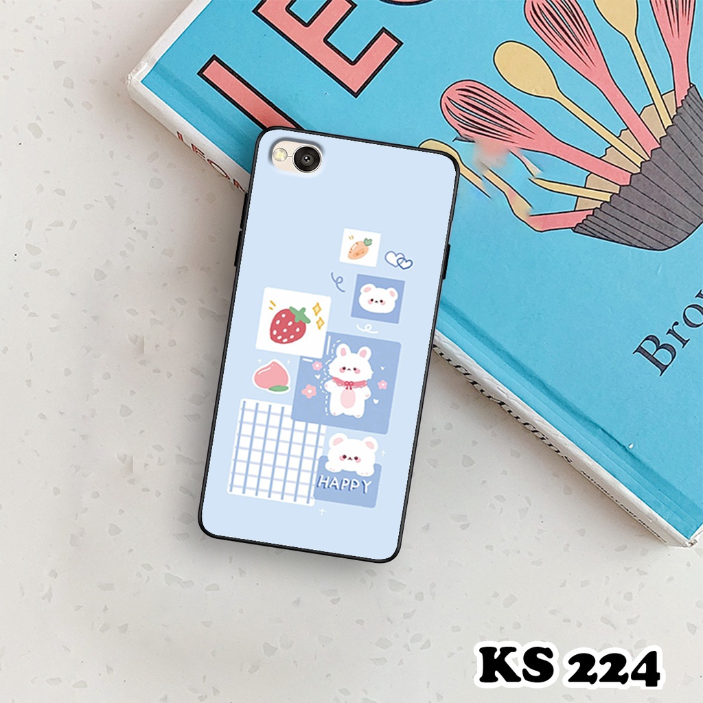 Ốp lưng Xiaomi Redmi 4 - Redmi 4A - Redmi 4X - Ốp in hình thỏ con dễ thương - Lưng nhám Viền  TPU cao cấp