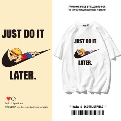 Áo Thun 100% Cotton Tay Ngắn Cổ Tròn Dáng Rộng In Họa Tiết Hoạt Hình Thời Trang Mùa Hè Cho Nam