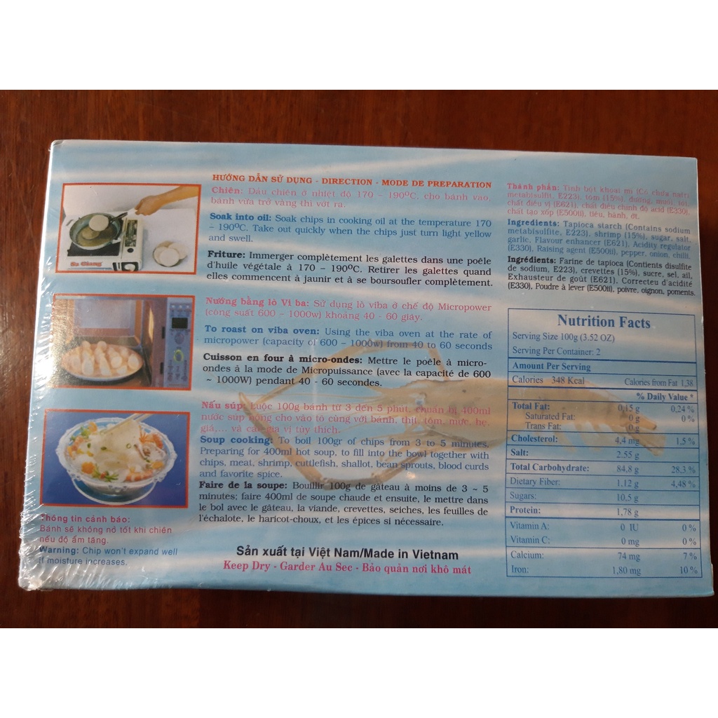 BÁNH PHỒNG TÔM ĐẶC BIỆT SA GIANG 200g