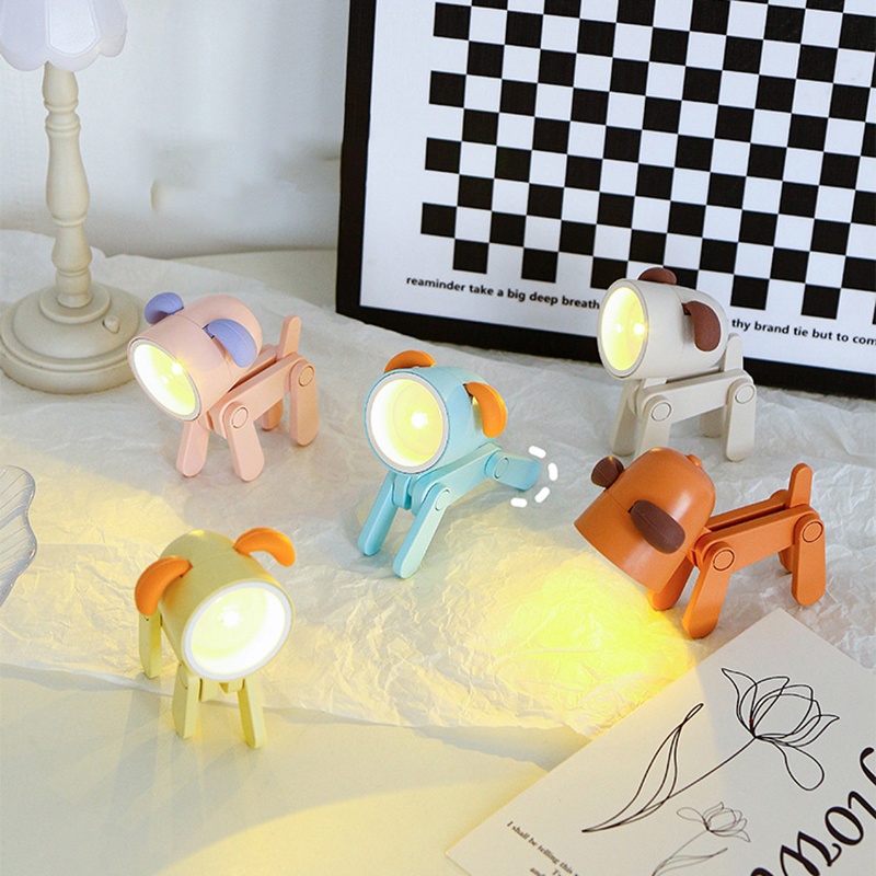 Đèn Ngủ LED CR1 Hình Cún Con Dễ Thương Dùng Trang Trí Nhà Cửa