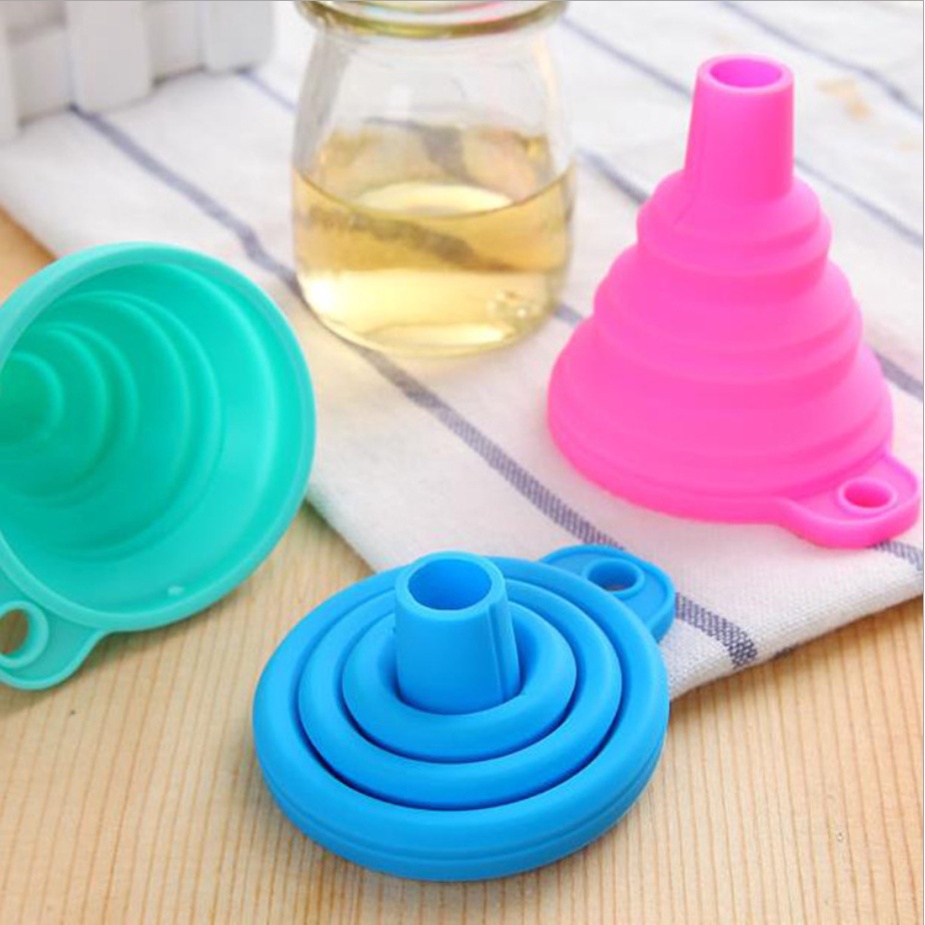 Phễu Silicon Gấp Gọn Tiện Dụng Nhỏ Nhắn Dùng Chiết Thực Phẩm