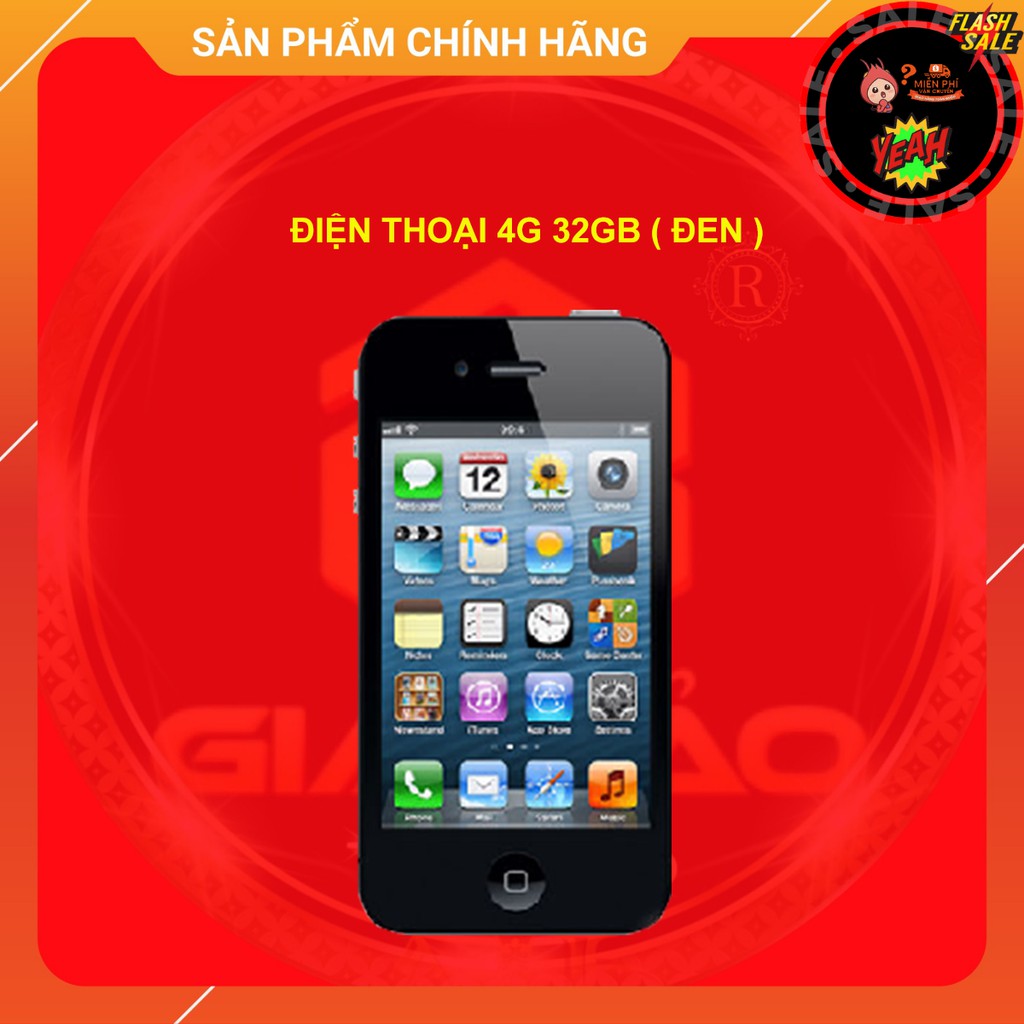 ĐIỆN THOẠI IP4 32GB QUỐC TẾ KHÔNG ICLOUD MÀU ĐEN ( XÀI SIM ĐƯỢC ) CHÍNH HÃNG