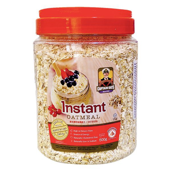 E - Yến Mạch Captain Oats Instant Oatmeal Hũ 500G