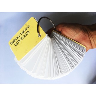 MUA 5 TẶNG 1 -100 thẻ flashcard trắng SIÊU DÀY bo góc các loại