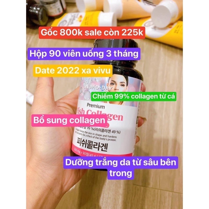 Viên uống collagen trắng da Fish Collagen NutriD-Day | BigBuy360 - bigbuy360.vn