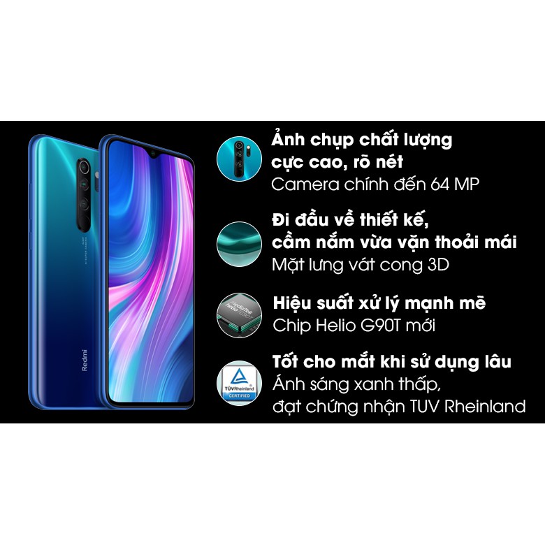 Điện thoại Xiaomi Redmi Note 8 Pro (6G/128G) - Hàng chính hãng Xiaomi - Bảo hành 18 tháng