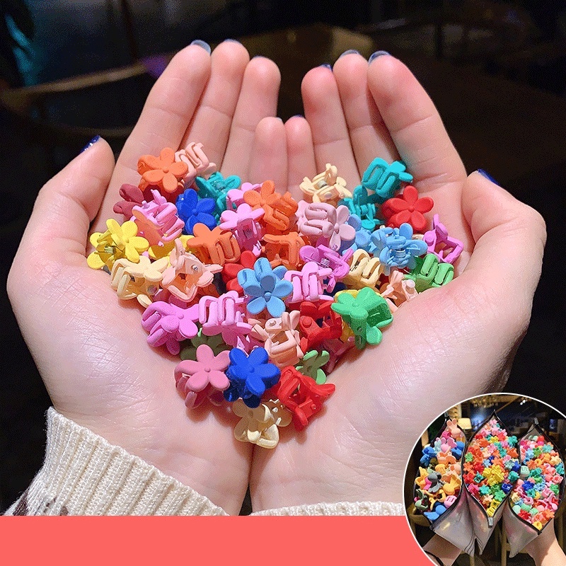 Bộ kẹp tóc Mini hình hoa dễ thương phong cách Hàn Quốc