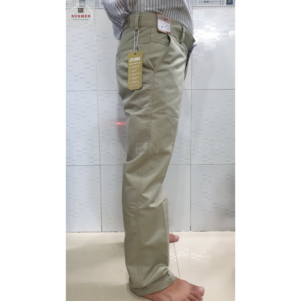 [HCM]Quần Dài Kaki Nam Trung Niên Chất Dày Form Rộng Ống Suông Dành Cho Công Sở Thanh Lịch SUNMEN Size Từ 28 - 35