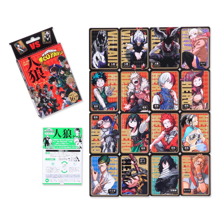 Bộ bài ma sói My Hero Academia chính hãng Nhật Bản