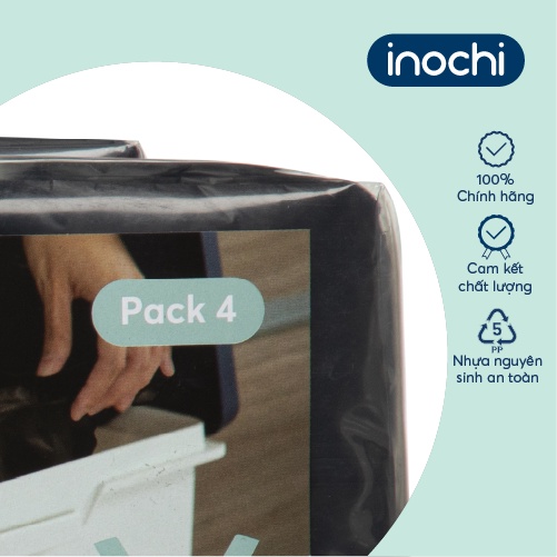 Lô túi rác tiện dụng Inochi - Soji 4 x 25L có quai