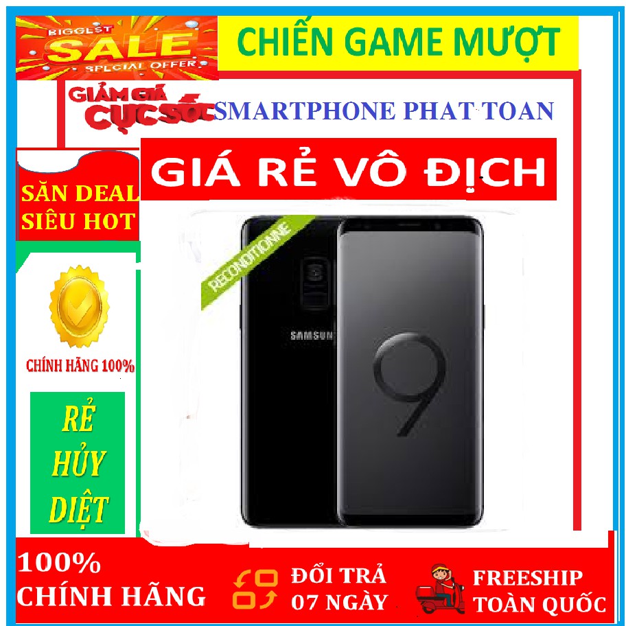 điện thoại Samsung Galaxy S9 Plus 64G ram 6G mới CHÍNH HÃNG (màu đen)