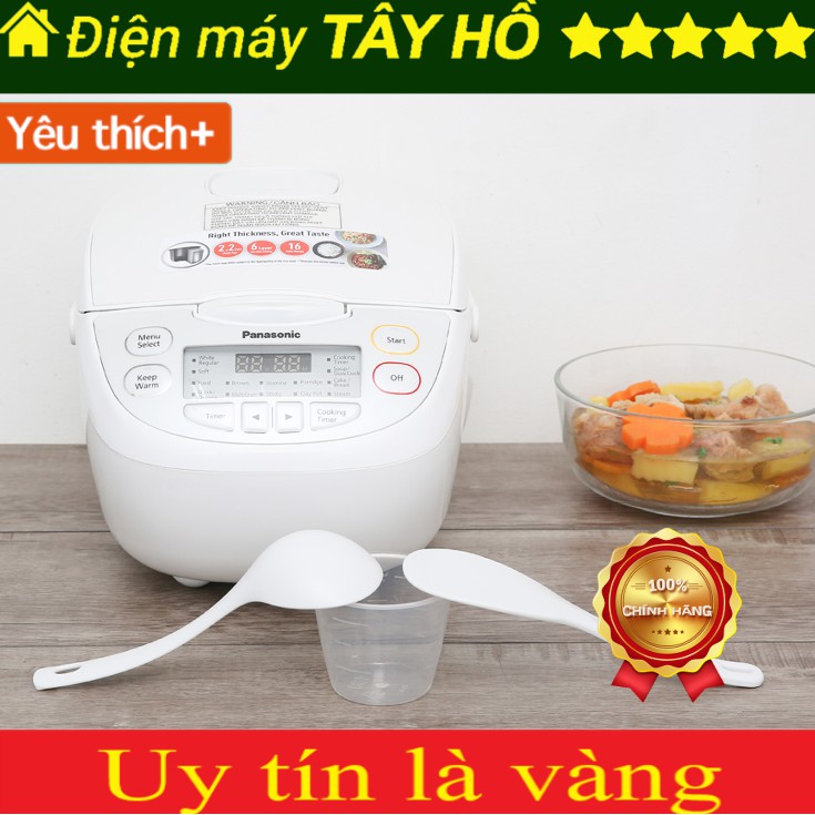 [GIAN HÀNG UY TÍN] [HÀNG CHÍNH HÃNG] Nồi cơm điện tử Panasonic 1 lít SR-CP108NRA