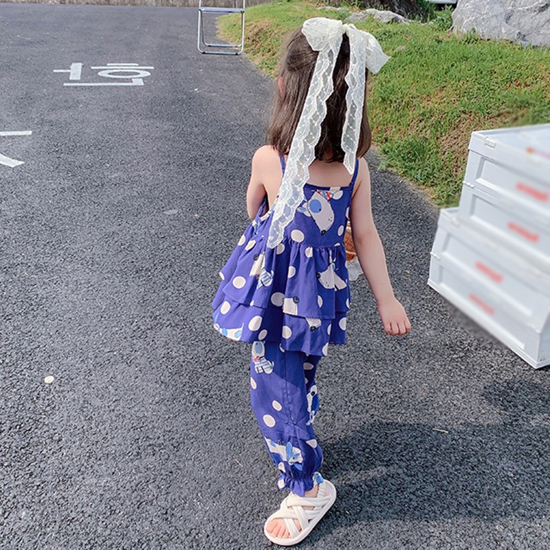 Bộ Đồ Ngủ Không Tay In Hoạt Hình Thời Trang Mùa Hè Dành Cho Bé Gái Se7en