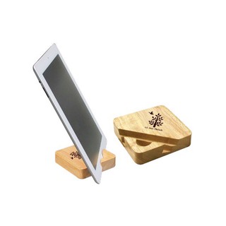 Đế đựng ipad gỗ tự nhiên - kích thước: 9 x 9 x 2.2 cm - gỗ tự nhiên