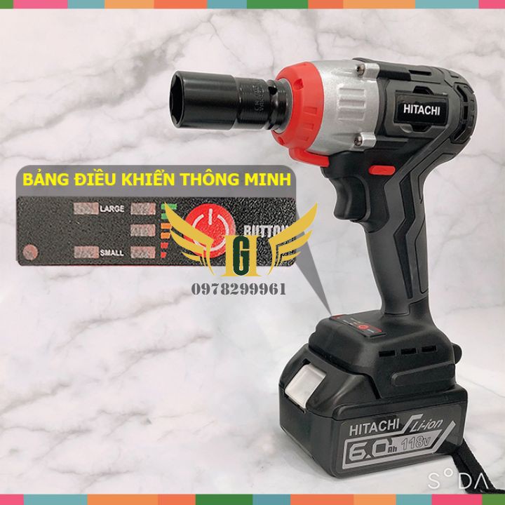 [ HÀNG CHÍNH HÃNG ] Máy Siết Bulong HITACHI 118V + Tặng Kèm Phụ Kiện Như Hình