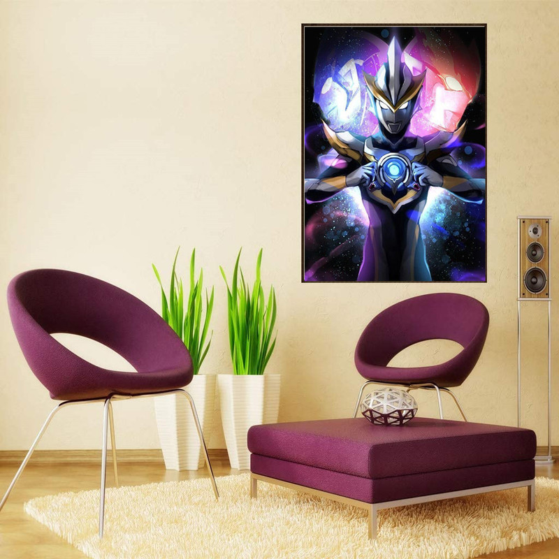 ULTRAMAN Tranh Đính Đá 5d Tự Làm Hình Siêu Nhân Kích Thước 30x40cm