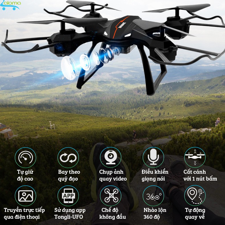 Flycam điều khiển từ xa Aerocraft W880-32 full HD 1080p Drone quay phim chụp ảnh