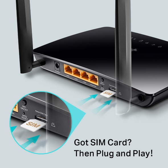 Bộ phát Router Wi-Fi Chuẩn N dùng sim 4G LTE TP-LINK TL-MR6400 Tốc Độ 300Mbps | BigBuy360 - bigbuy360.vn