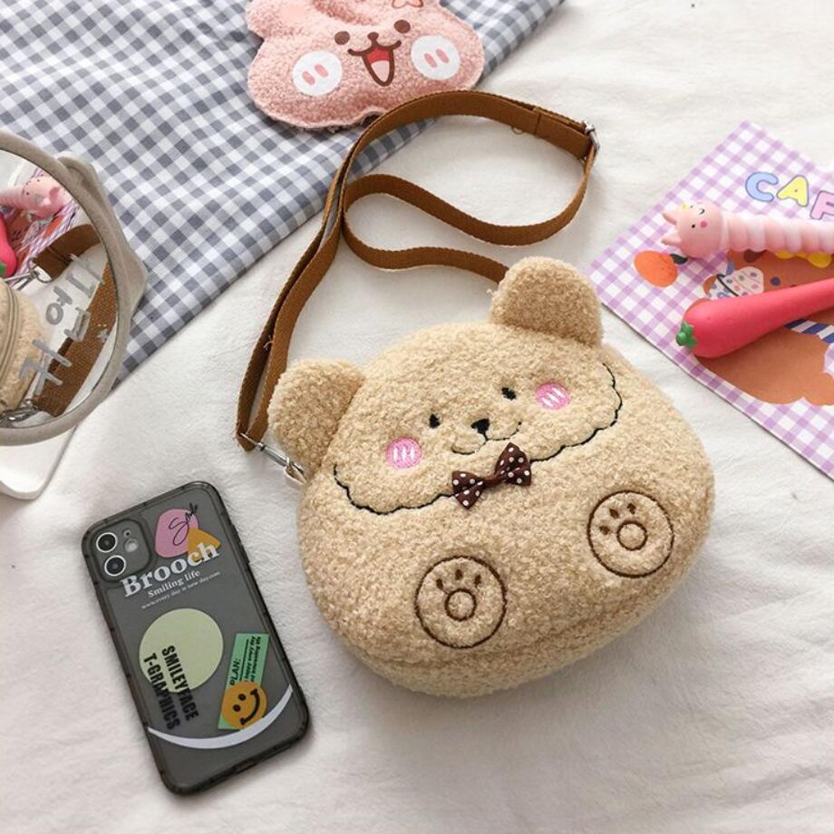 Túi Đeo Vai Bằng Lông Cừu Thời Trang Mùa Thu Đông Nhật Bản Dễ Thương Dành Cho Nữ