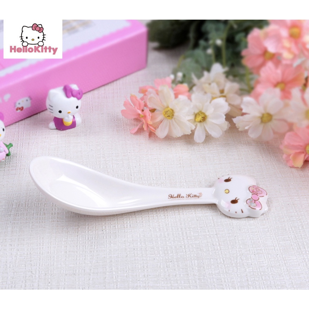 [Mẹ&amp;bé] BỘ SẢN PHẨM ĂN DẶM CHO BÉ HỌA TIẾT MÈO HỒNG KITTY DỄ THƯƠNG.